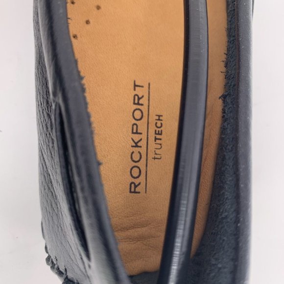 Rockport Bayview CI4772 Loafers Women's 6 Black Leather Casual Moc Slip On 0561 - Picture 7 of 10